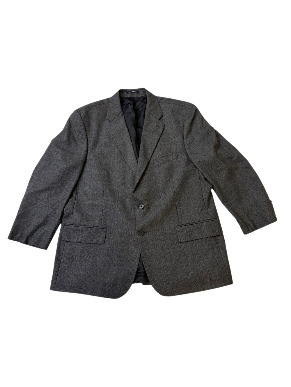 Vintage Polo University Club by Ralph Lauren 100%Wool Gray Suit Jacket Sz 48 T
